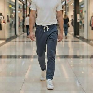 Buck Mason Dark Navy Venice Wash Brushed Loopback Trouser